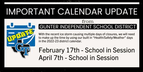Gunter Isd Calendar